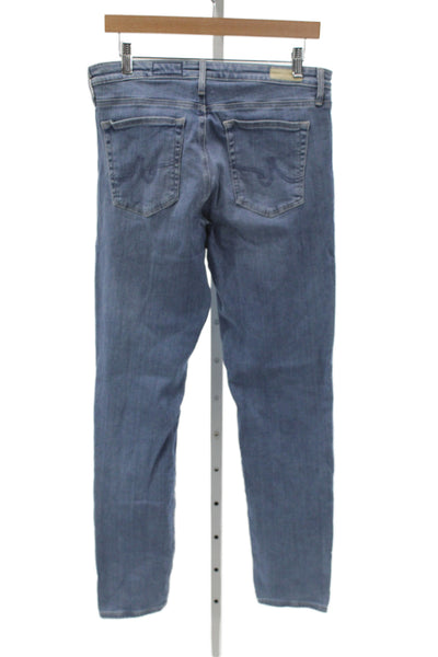 AG Womens Straight Jeans Blue Cotton Button Fly Size 32