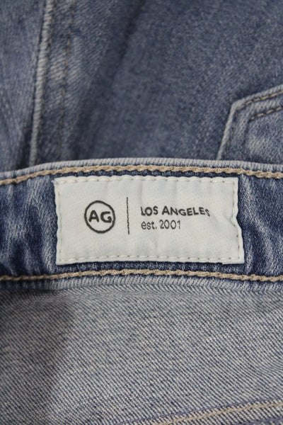 AG Womens Straight Jeans Blue Cotton Button Fly Size 32