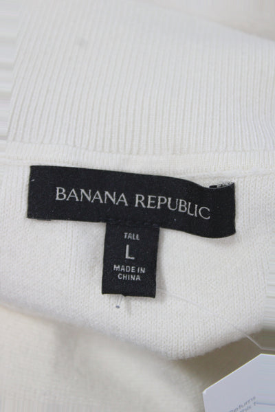 Banana Republic Womens Ivory Sleeveless Maxi Dress Size L