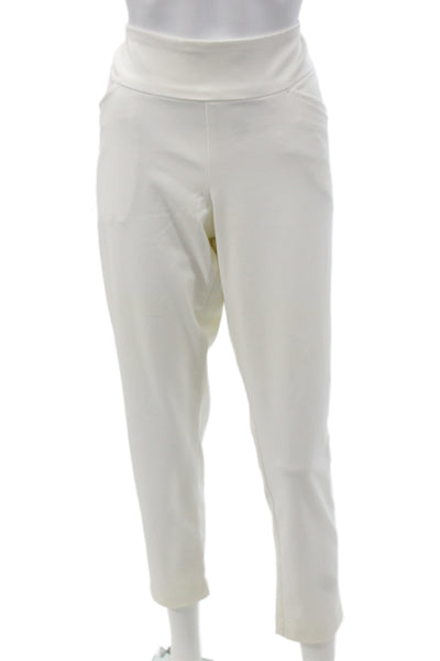 Lilly Pulitzer Women Ankle Leggings White Athleisure Size 12