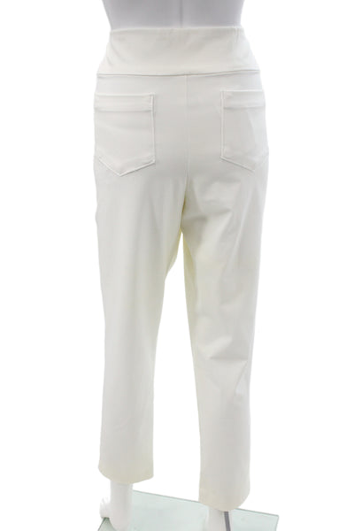 Lilly Pulitzer Women Ankle Leggings White Athleisure Size 12