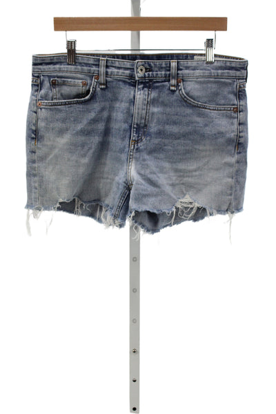 Rag & Bone Women Cut-Off Shorts Blue Size 29