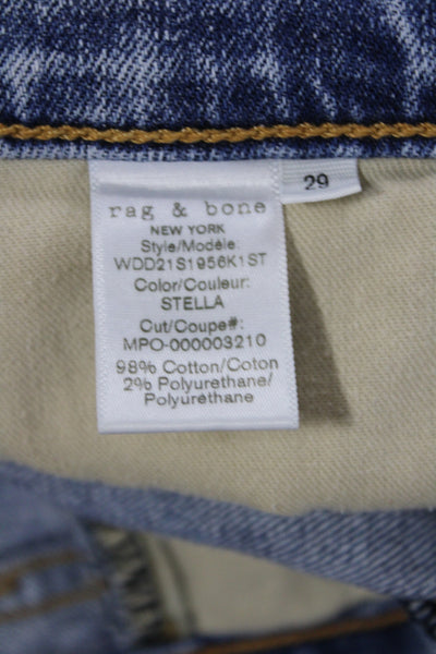 Rag & Bone Women Cut-Off Shorts Blue Size 29