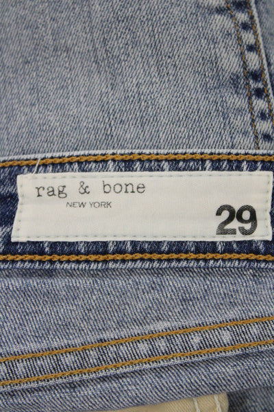 Rag & Bone Women Cut-Off Shorts Blue Size 29