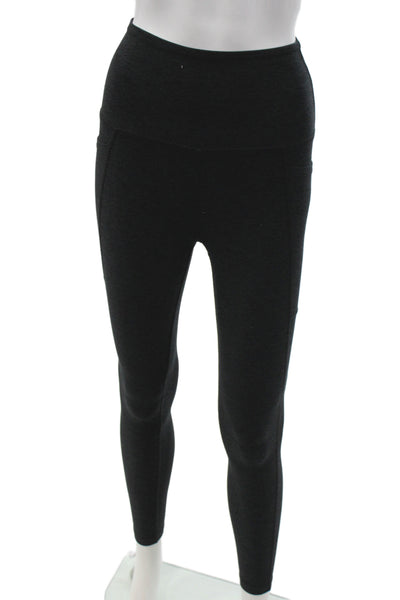 Beyond Yoga Womens Black Ankle Leggings Athleisure Pull On Size S