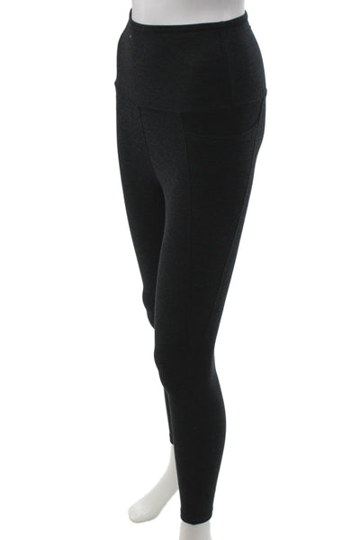 Beyond Yoga Womens Black Ankle Leggings Athleisure Pull On Size S