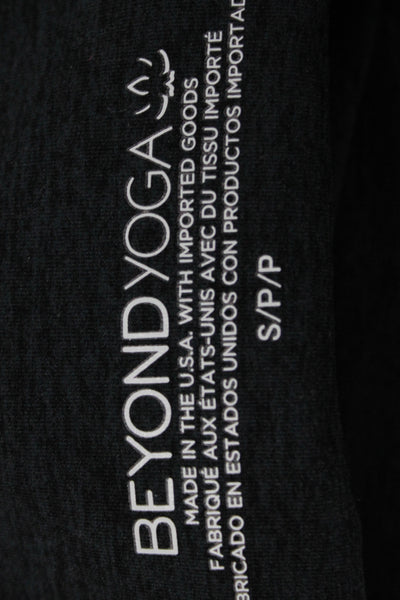 Beyond Yoga Womens Black Ankle Leggings Athleisure Pull On Size S
