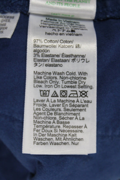 J Crew Women Chino Shorts Blue Size 10