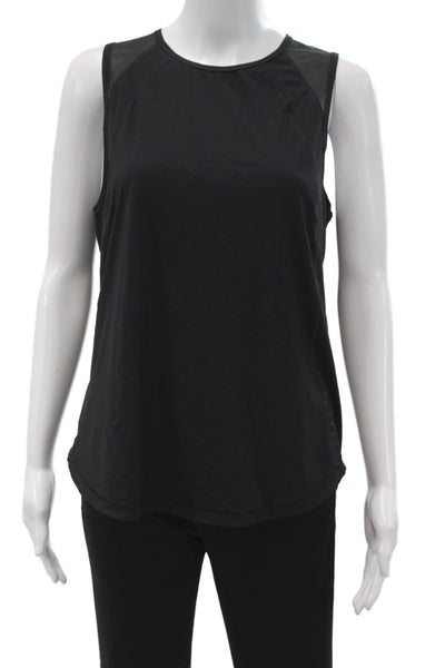 Lululemon Womens Basic Sleeveless Tank Black Nylon Round Neck Size 8