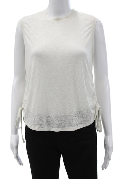 Lululemon Womens Ivory Basic Sleeveless Tank Crew Neck Athleisure Size 4
