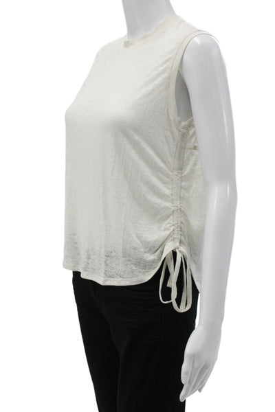 Lululemon Womens Ivory Basic Sleeveless Tank Crew Neck Athleisure Size 4