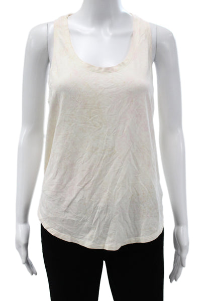 Lululemon Women Basic Tank Sleeveless Scoop Neck Cotton Multicolor Size 6