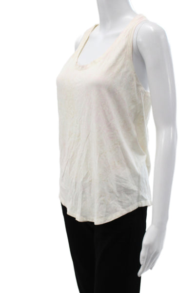 Lululemon Women Basic Tank Sleeveless Scoop Neck Cotton Multicolor Size 6