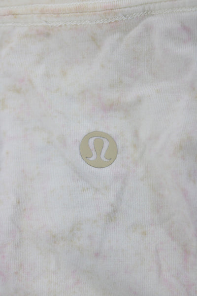 Lululemon Women Basic Tank Sleeveless Scoop Neck Cotton Multicolor Size 6
