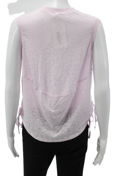 Lululemon Women Pink Basic Sleeveless Tank Crew Neck Size 4