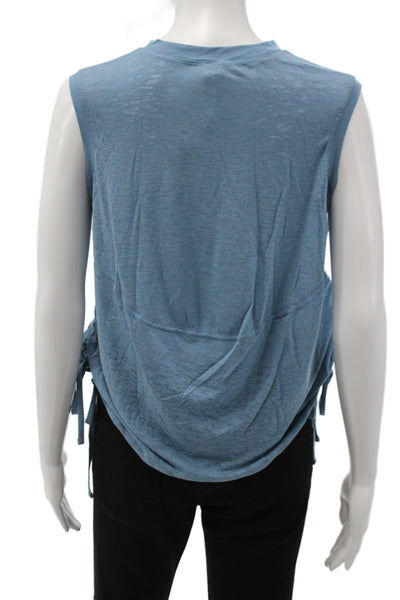 Lululemon Women Basic Blue Tank Sleeveless Crew Neck Athleisure Size 4