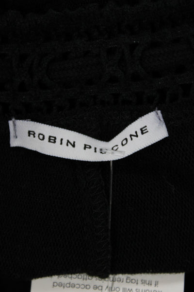 Robin Piccone Womens Black Cotton Mini Skort Drawstring Size S