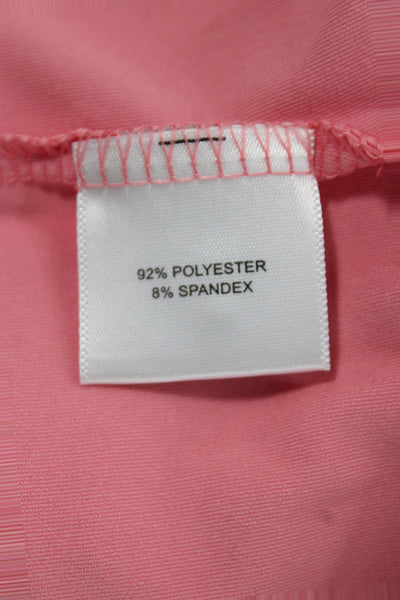 Peter Millar Mens Stretch Short Sleeve Collared Polo Shirt Pink Size S