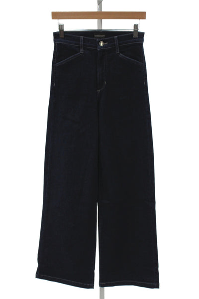 Favorite Daughter Women Wide-Leg Jeans Blue High Rise Inseam 32 Size 25