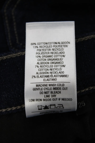 Favorite Daughter Women Wide-Leg Jeans Blue High Rise Inseam 32 Size 25