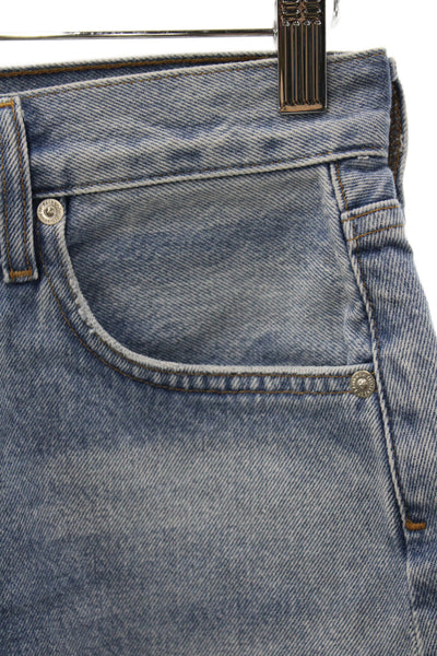Citizens of Humanity Womens Cut-Off Shorts Blue Regenerative Cotton Size 24