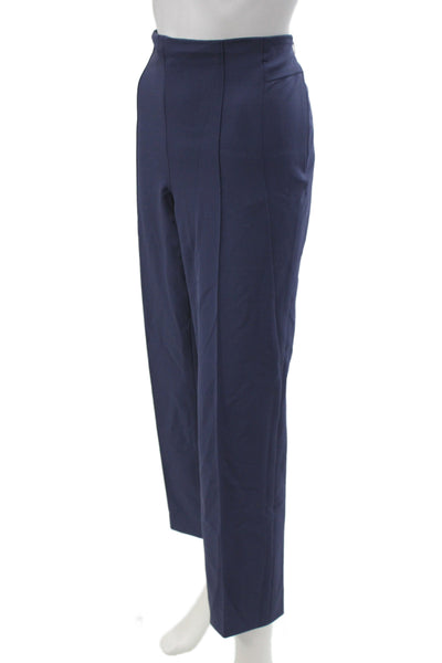 Escada Women Dress Pants Blue Zip Classic 92% Polyamide Size 42