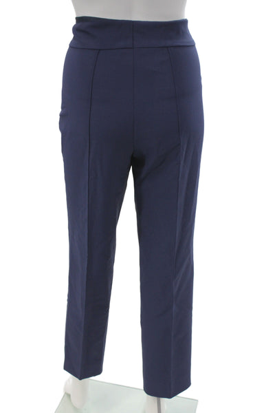 Escada Women Dress Pants Blue Zip Classic 92% Polyamide Size 42