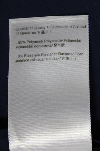 Escada Women Dress Pants Blue Zip Classic 92% Polyamide Size 42