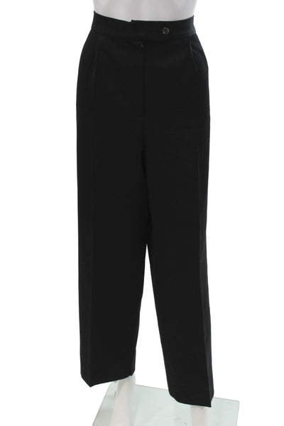 Tahari Womens Dress Pants Black Button Inseam 30 Size 14