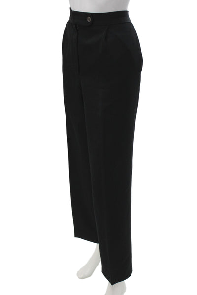 Tahari Womens Dress Pants Black Button Inseam 30 Size 14