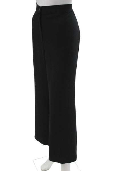 Marina Rinaldi Womens Dress Pants Black Button Solid Polyester Plus Size 14