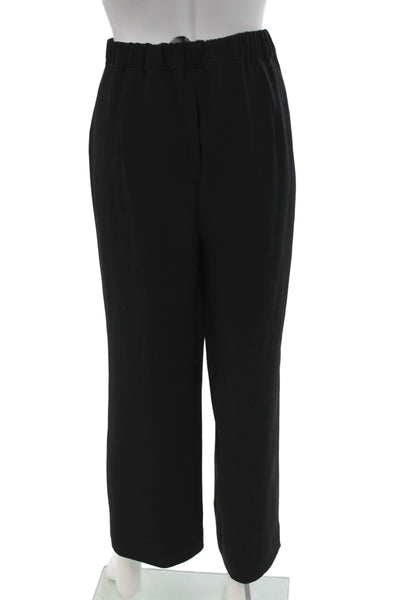 Marina Rinaldi Womens Dress Pants Black Button Solid Polyester Plus Size 14