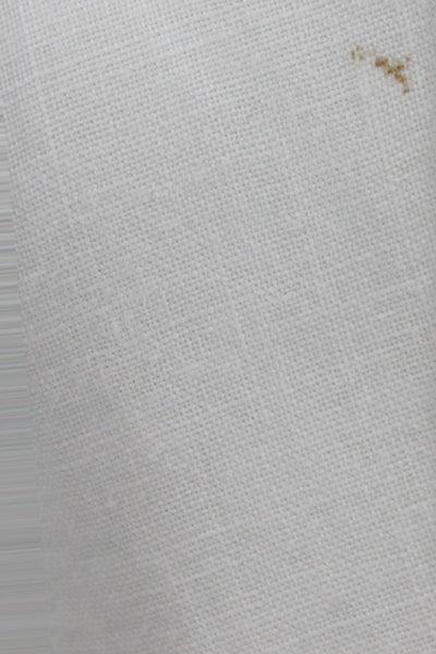 Brooks Brothers Women White Irish Linen Button-Up Blouse Long Sleeve Size M
