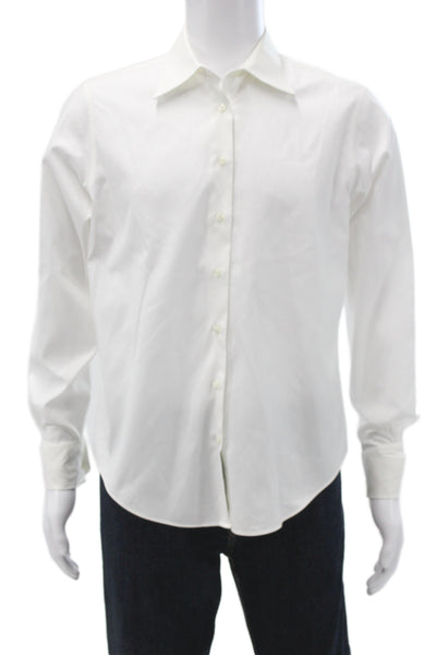 Brooks Brothers Men's Long Sleeves Button Down Shirt White Size 14