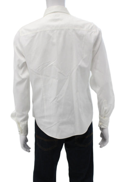 Brooks Brothers Men's Long Sleeves Button Down Shirt White Size 14