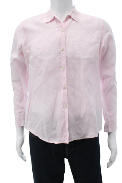 Brooks Brothers Men's Long Sleeves Button Down Shirt Pink Size M