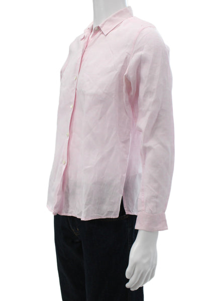 Brooks Brothers Men's Long Sleeves Button Down Shirt Pink Size M