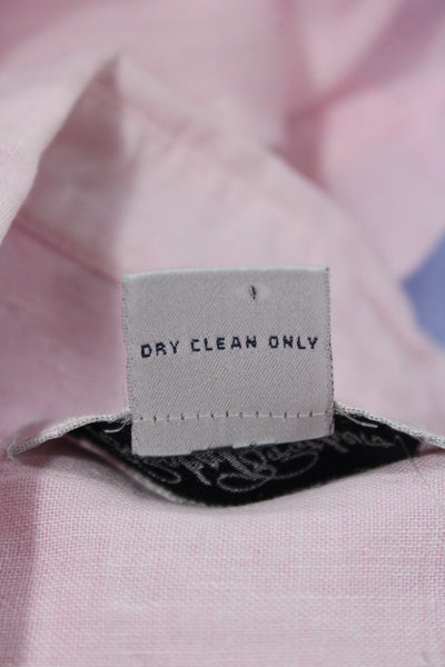 Brooks Brothers Men's Long Sleeves Button Down Shirt Pink Size M