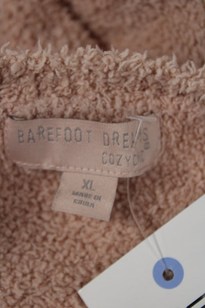 Barefoot Dreams® Womens Pullover Sweater Pink Scoop Neck Cozy Size XL