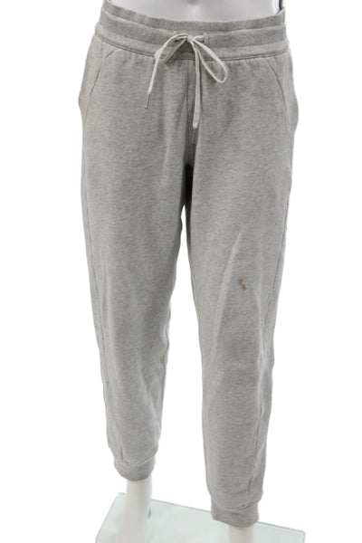 Lululemon Womens Gray Jogger Pants Drawstring Cotton Size 8