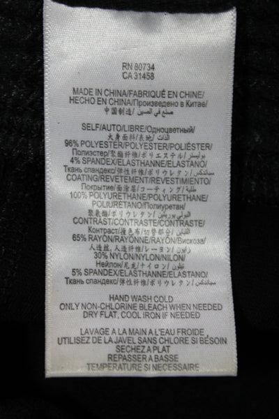 BCBGMAXAZRIA Women Ankle Biker Leggings Black Polyester Size S