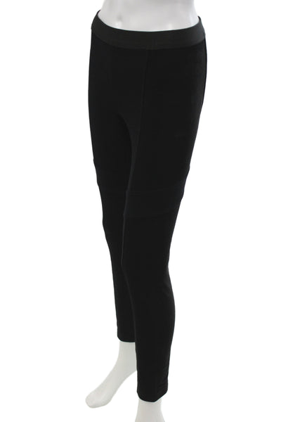 BCBGMAXAZRIA Womens Ankle Leggings Black Rayon Size S