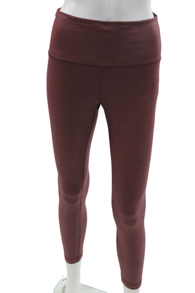 Lululemon Women Red Ankle Leggings Athleisure Size 8
