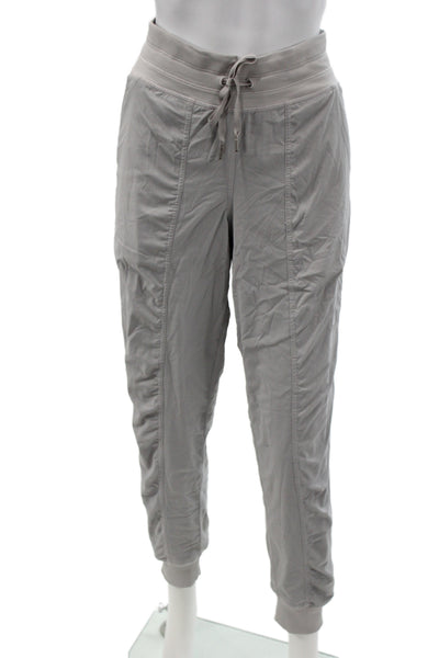 Lululemon Women Jogger Pants Gray Drawstring Athleisure Size 8