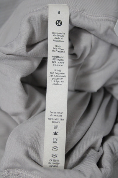 Lululemon Women Jogger Pants Gray Drawstring Athleisure Size 8