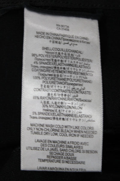 BCBGMAXAZRIA Women Ankle Leggings Black Polyester Solid Size S