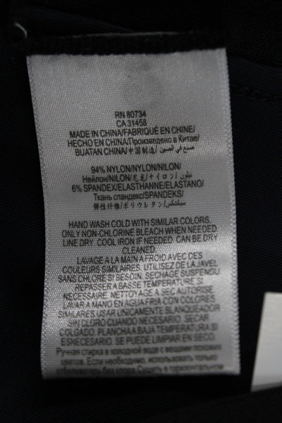 BCBGMAXAZRIA Women Ankle Leggings Blue Nylon Athleisure Size S