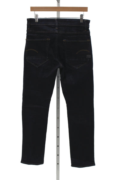 Raw Mens Straight Blue Jeans Button Mid Rise Cotton Inseam 32 Size 31