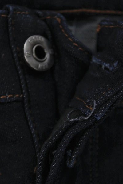 Raw Mens Straight Blue Jeans Button Mid Rise Cotton Inseam 32 Size 31
