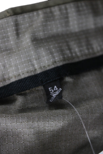 Z Zegna Mens Green Check Chinos Cotton Size 54